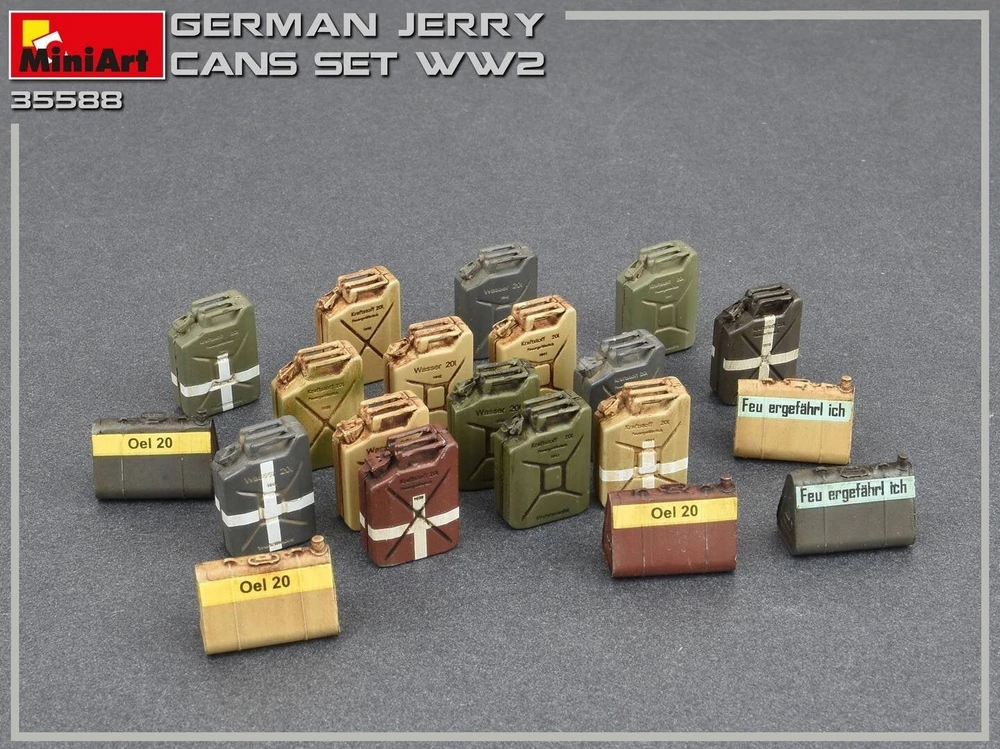 MiniArt vokiškų kanistrų rinkinys, Antrasis pasaulinis karas, 1/35, 35588