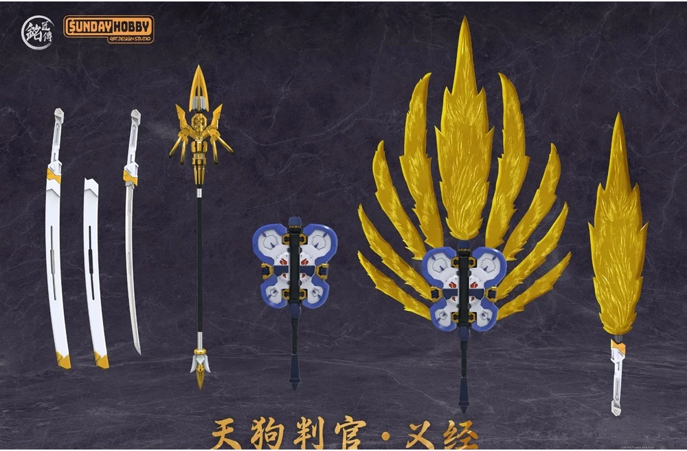 MJZ Studio Tengu Judge Yoshitsune Gunpla surenkamas plastikinis modelis