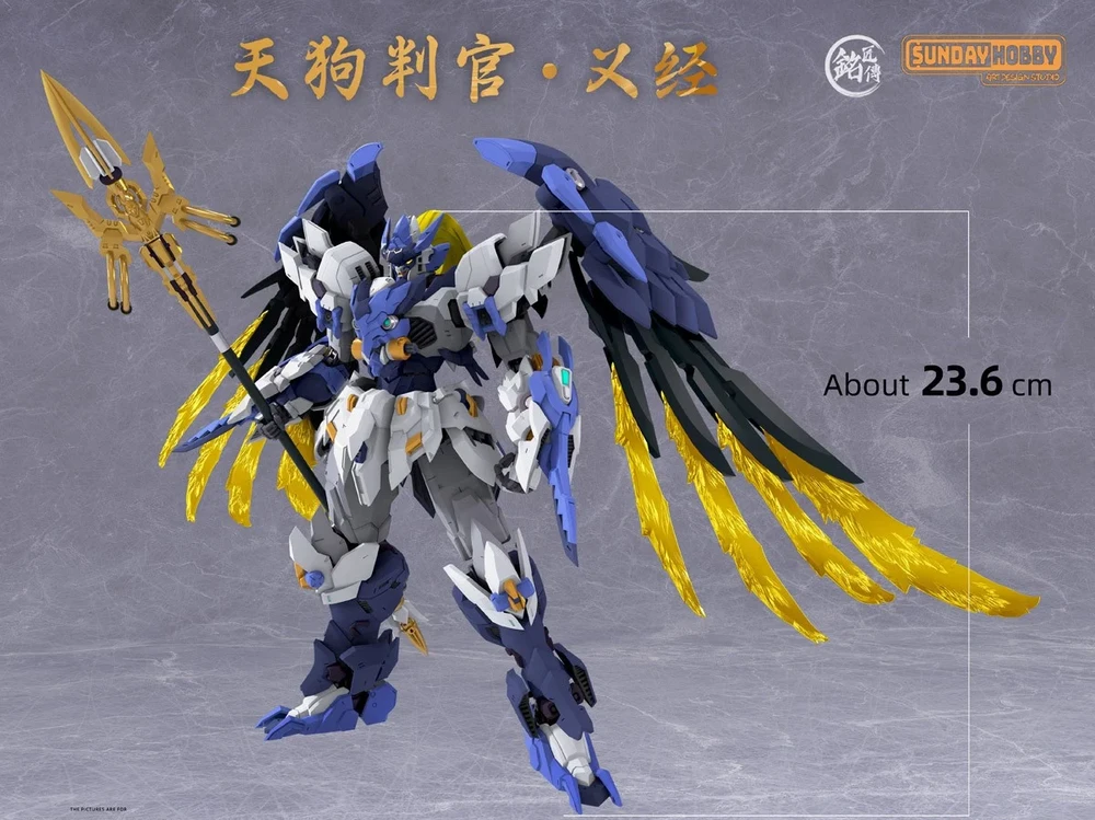 MJZ Studio Tengu Judge Yoshitsune Gunpla surenkamas plastikinis modelis