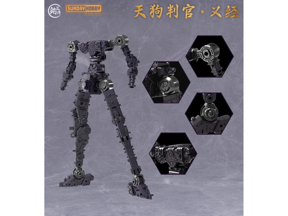 MJZ Studio Tengu Judge Yoshitsune Gunpla surenkamas plastikinis modelis