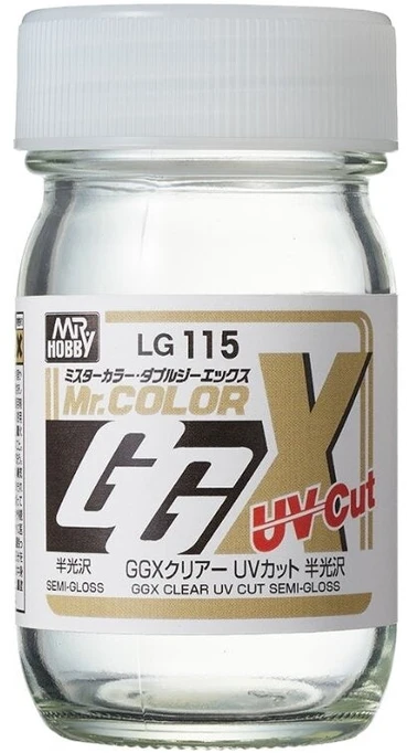 Mr Hobby Mr. Color GGX skaidrus pusiau blizgus lakas su UV filtru, 60 ml