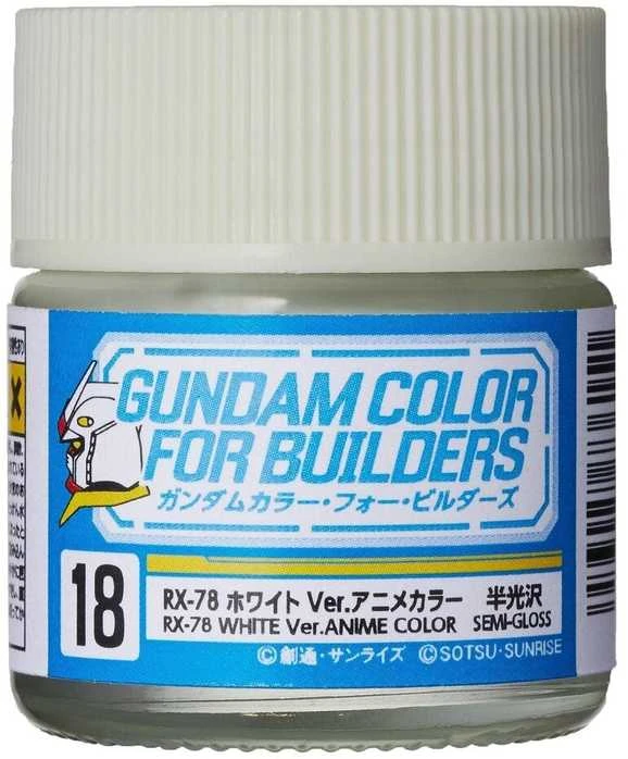 Mr Hobby Mr.Hobby Gundam Color RX-78 Baltas akriliniai dažai, 10 ml (UG-18)
