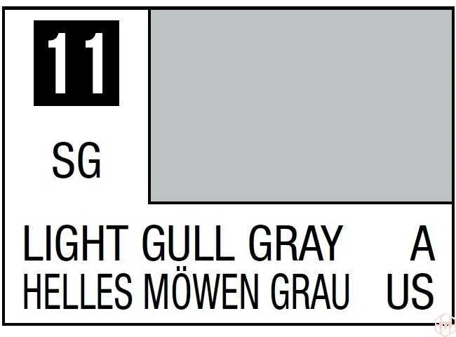 Mr Hobby Mr.Hobby Mr.Color C-011 Light Gull Gray nitro dažai, 10 ml
