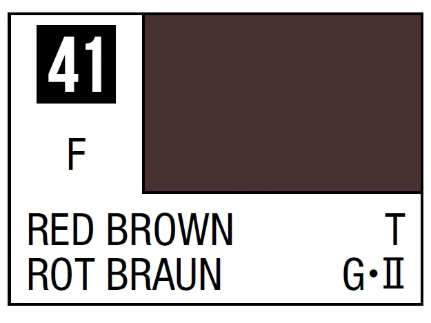 Mr Hobby Mr.Hobby Mr.Color C-041 Raudona Brown lakiniai dažai, 10 ml