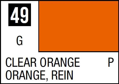 Mr Hobby Mr.Hobby Mr.Color C-049 skaidri oranžinė nitro dažai, 10 ml