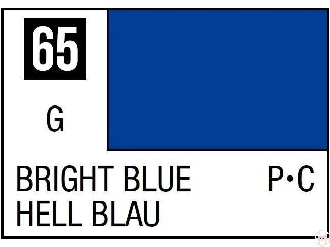 Mr Hobby Mr.Hobby Mr.Color C-065 Bright Mėlyna (ryškiai mėlyna) nitro dažai, 10 ml