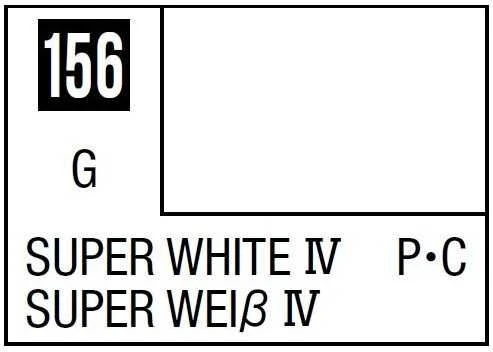 Mr Hobby Mr.Hobby Mr.Color C-156 Super Baltas IV balti nitro dažai, 10 ml