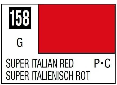 Mr Hobby Mr.Hobby Mr.Color C-158 nitro dažai Super Italian Raudona, 10 ml
