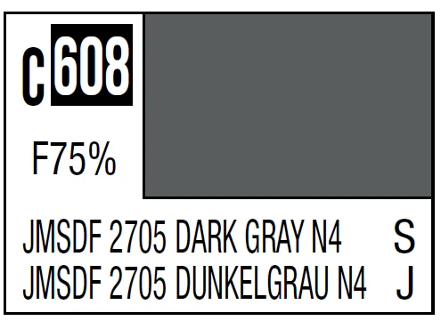 Mr Hobby Mr.Hobby Mr.Color C-608 IJN JMSDF 2705 Dark Gray N4 nitro dažai 10 ml