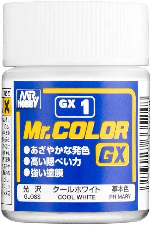 Mr Hobby Mr.Hobby Mr.Color GX dažai Cool Baltas GX-1, 18 ml