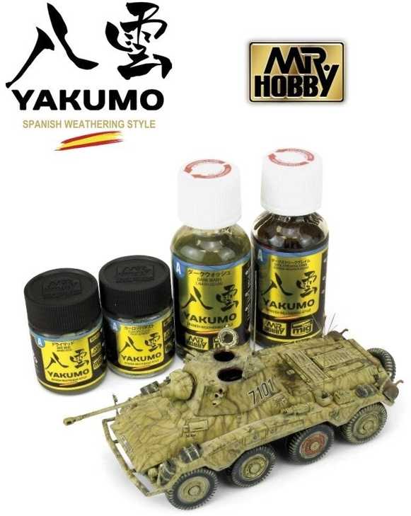 Mr Hobby Mr.Hobby Yakumo WWII Vakarų fronto sendinimo rinkinys WY-01, emaliai