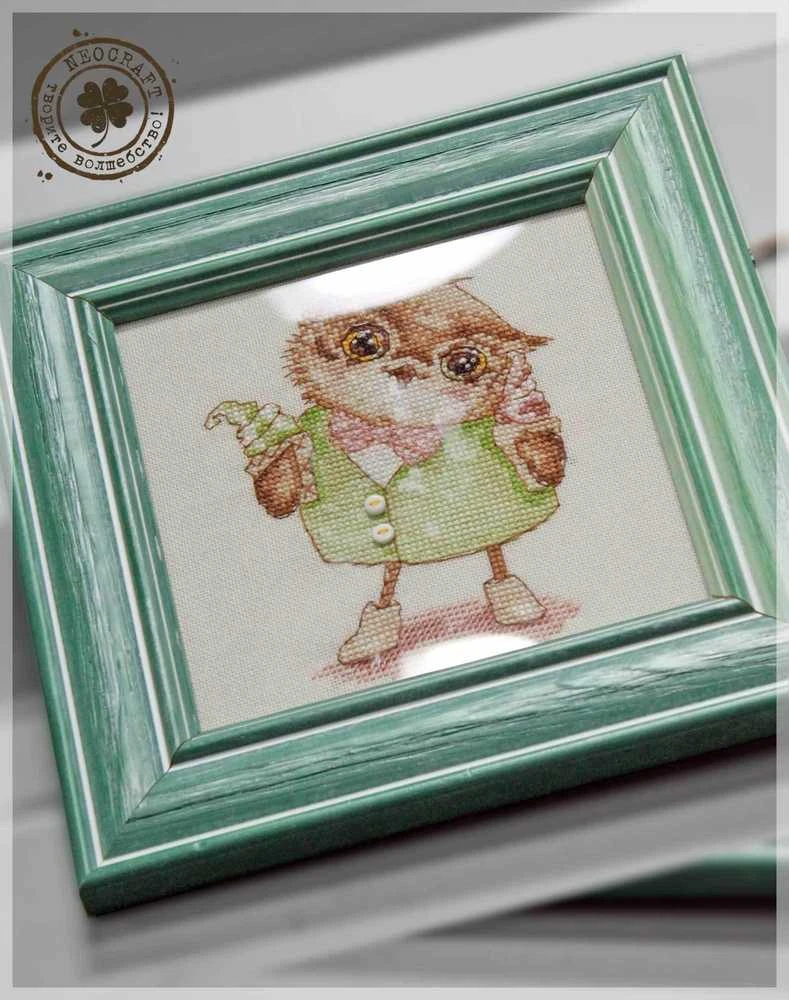 NeoCraft Siuvinėjimo kryželiu rinkinys „Ledai“, 10x15 cm