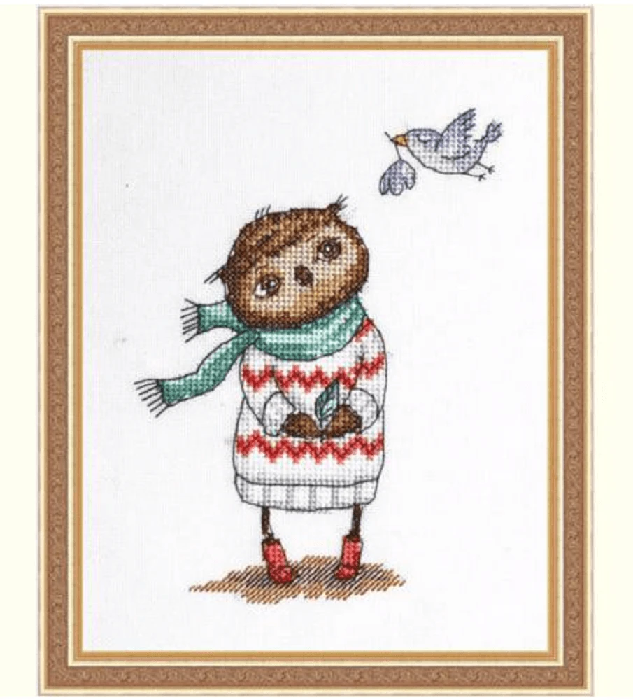 NeoCraft Siuvinėjimo kryželiu rinkinys „Pavasaris“, 12x17 cm, 64x92 dygs.