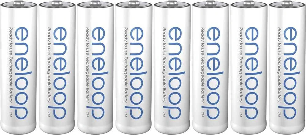 Panasonic Eneloop AA 2000mAh įkraunamos baterijos, 8 vnt. rinkinys
