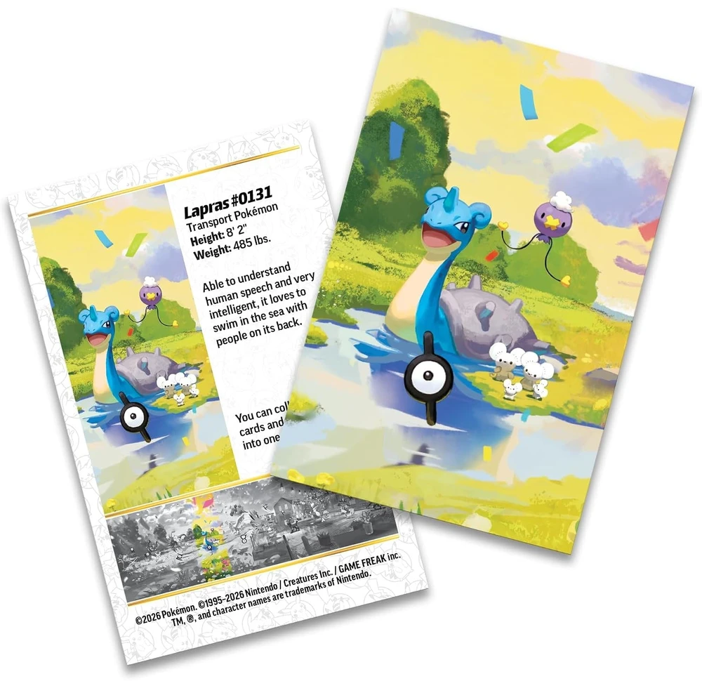 Pokémon TCG 30th Celebration Mini Tin Lapras (Day) skardinė, anglų k.