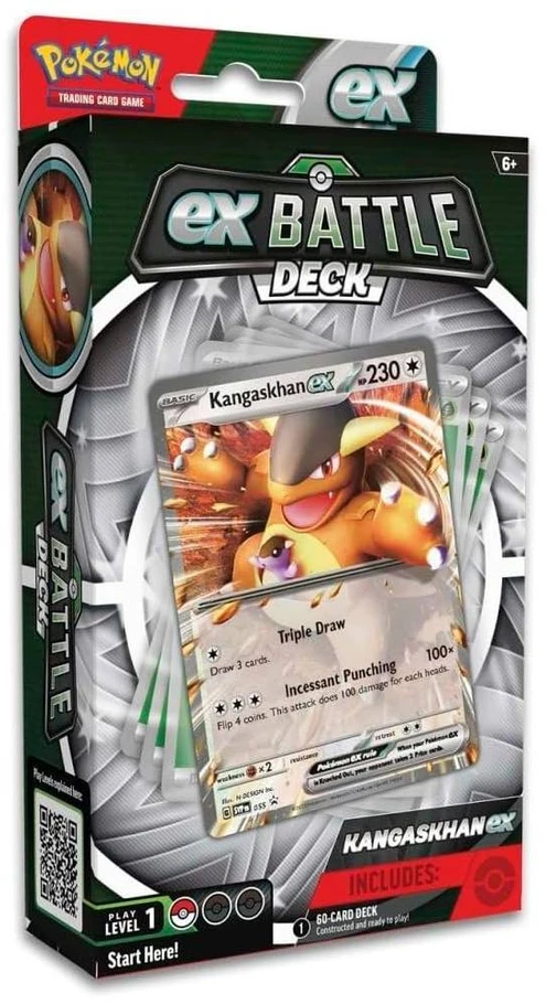 Kolekcionuojamos Kortelės - Pokémon TCG: Battle Deck Kangaskhan Ex 60-Card Deck