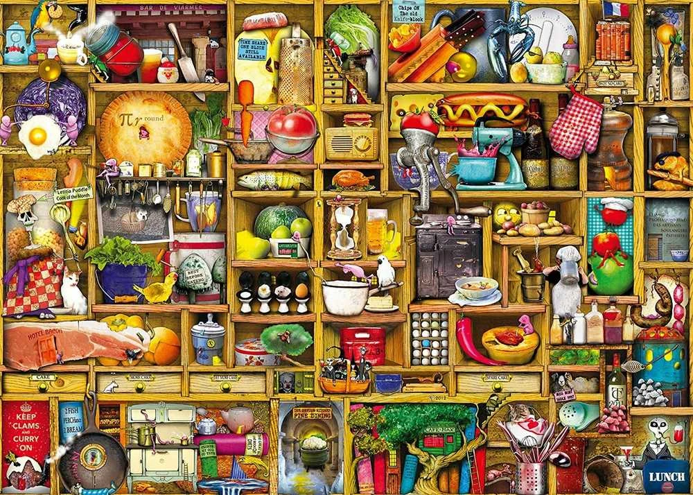 Puzzle 1000 Kitchen Cupboard - RAVENSBURGER dėlionė