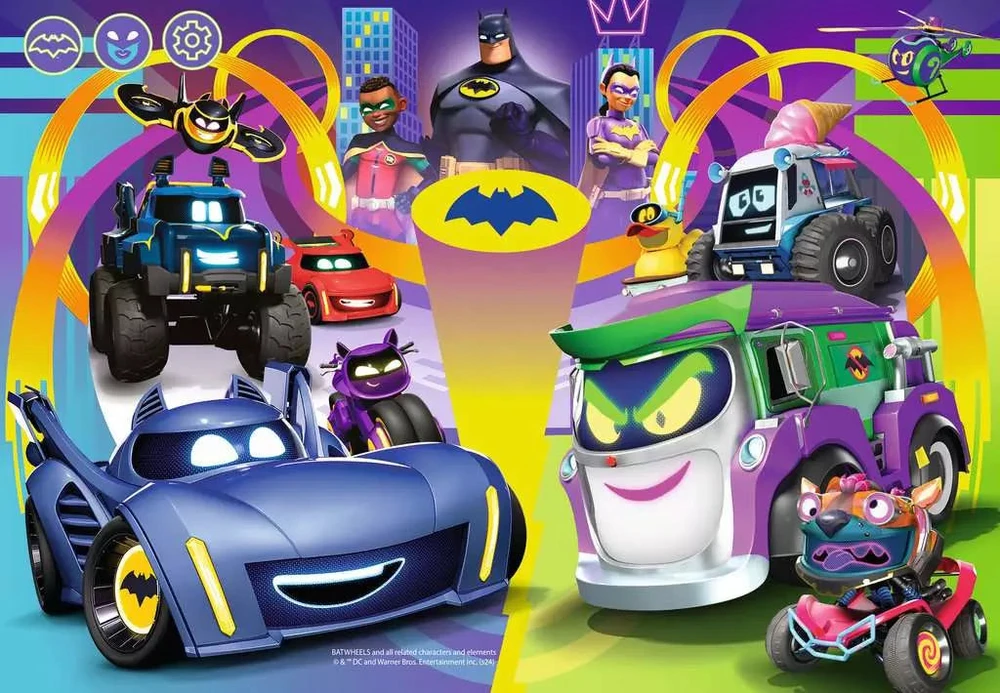 Ravensburger Dėlionė 2x24 vnt. - Batwheels
