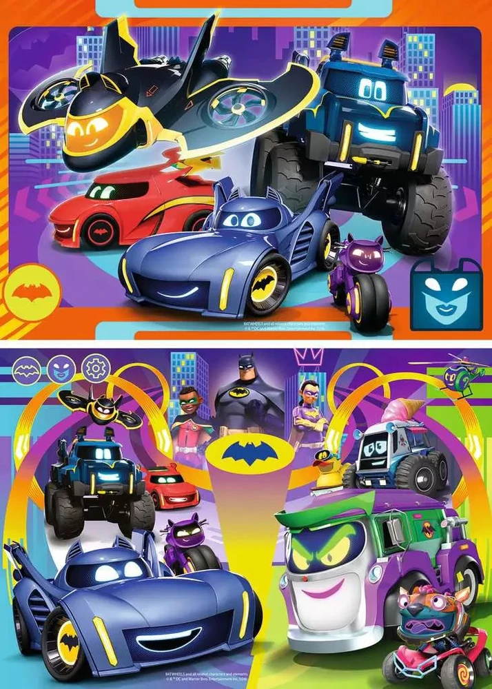 Ravensburger Dėlionė 2x24 vnt. - Batwheels