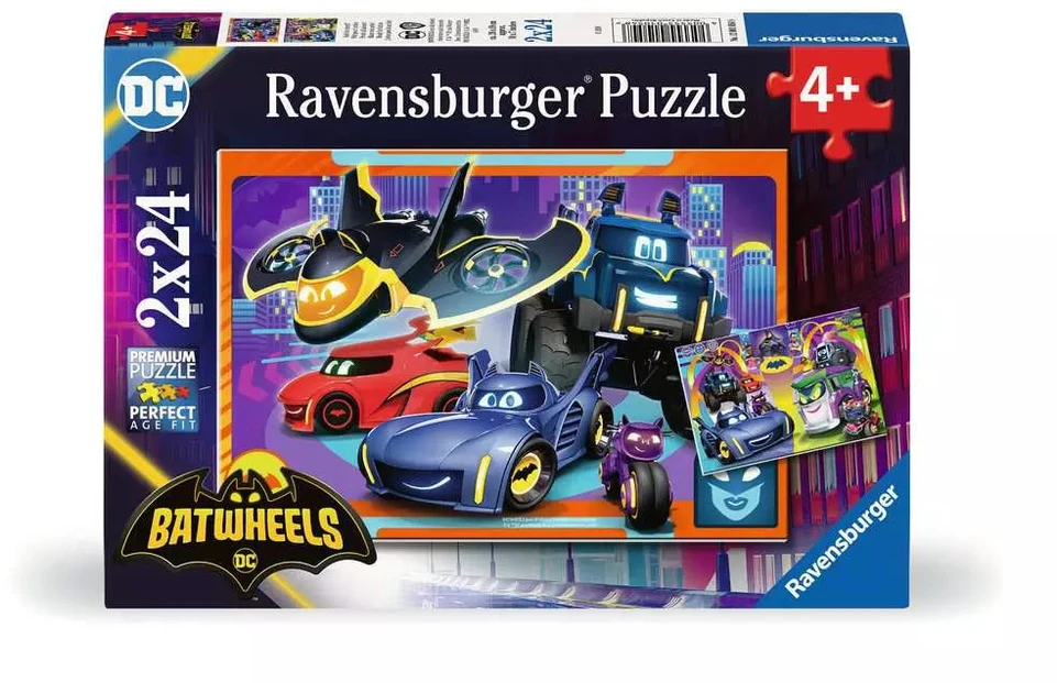 Ravensburger Dėlionė 2x24 vnt. - Batwheels