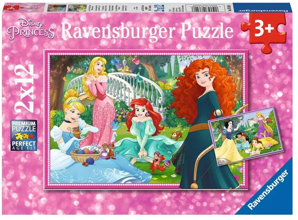 Ravensburger Dėlionė 2x12 vnt. - "Disney" princesė