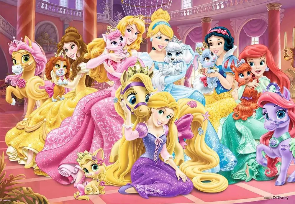 Ravensburger Dėlionė 2x24 vnt. - Princesių draugai