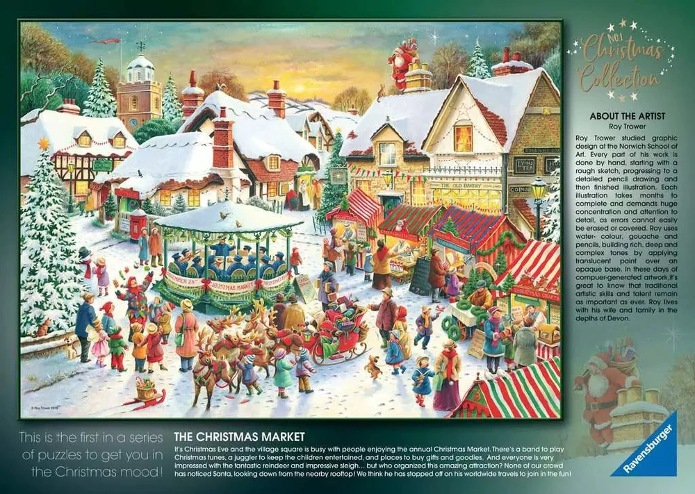 Ravensburger 2 dėlionės „Kalėdų kolekcija“, 2×500 det.