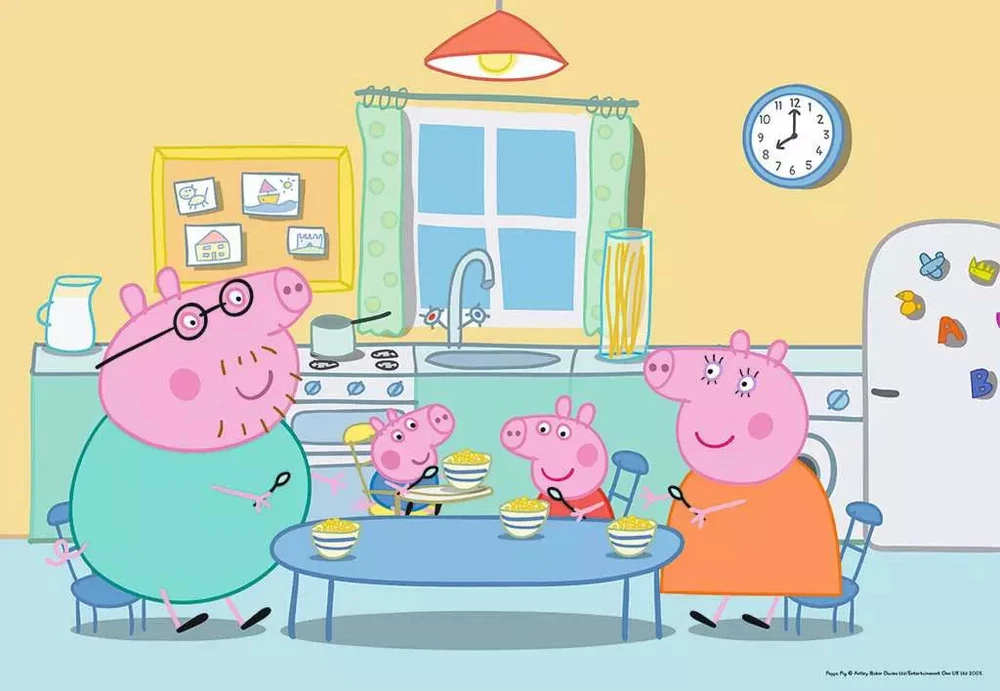 Ravensburger Dėlionė 2x12 vnt. - Pepa Pig