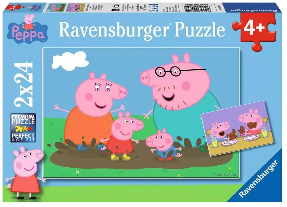 Ravensburger Dėlionė 2x24 vnt. - Peppa Pig