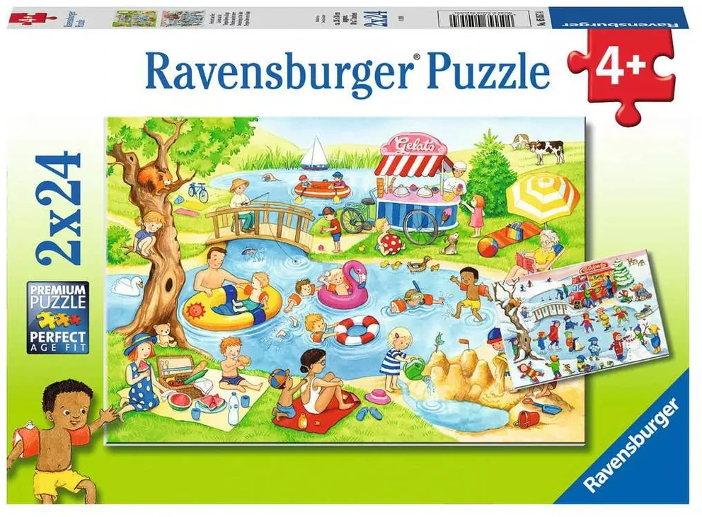 Ravensburger Dėlionė 2x24 vnt. - Vaikų atostogos