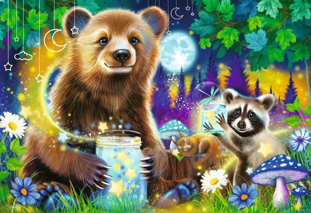 RAVENSBURGER Dėlionė dėlionė Mieli miško draugai, 2x24 det., 12004160 3