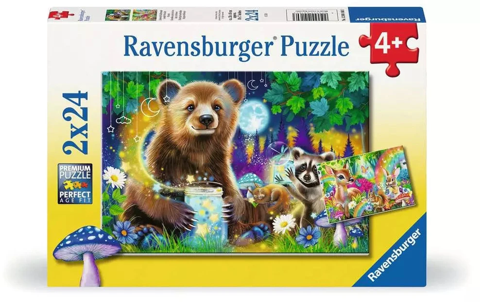 RAVENSBURGER Dėlionė dėlionė Mieli miško draugai, 2x24 det., 12004160 3
