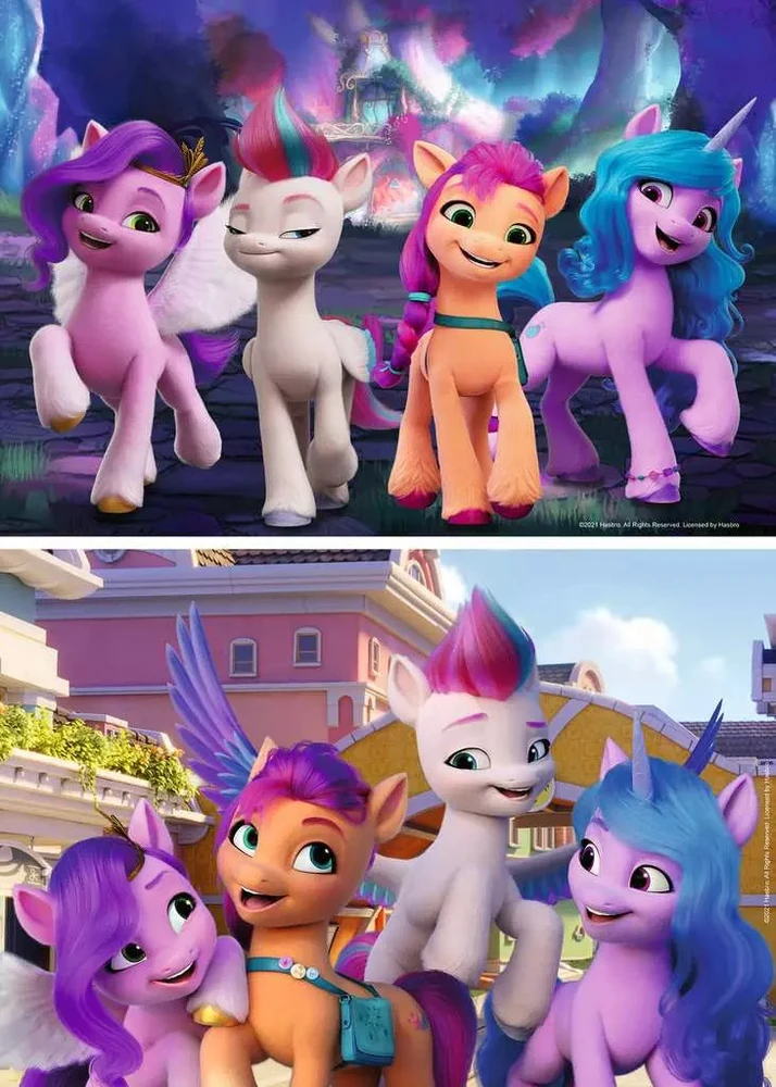 Ravensburger 2 dėlionės „My Little Pony“, 2×24 det., nuo 4 m.