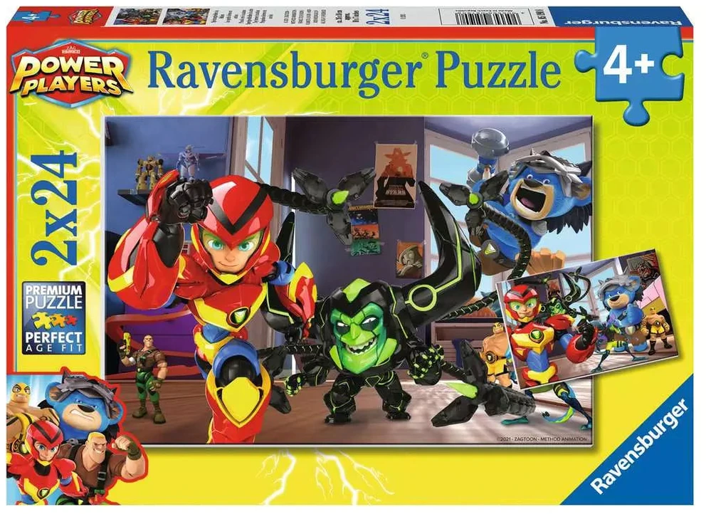 Ravensburger Dėlionė 2x24vnt. - "Power Players"
