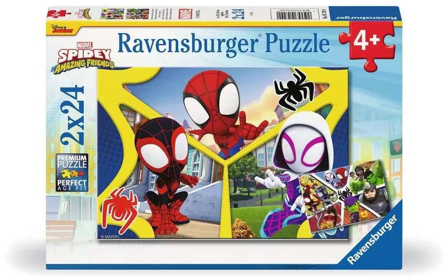 Ravensburger dėlionė 2x24 vnt. - Spidey ir draugai