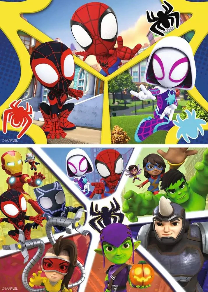 Ravensburger dėlionė 2x24 vnt. - Spidey ir draugai