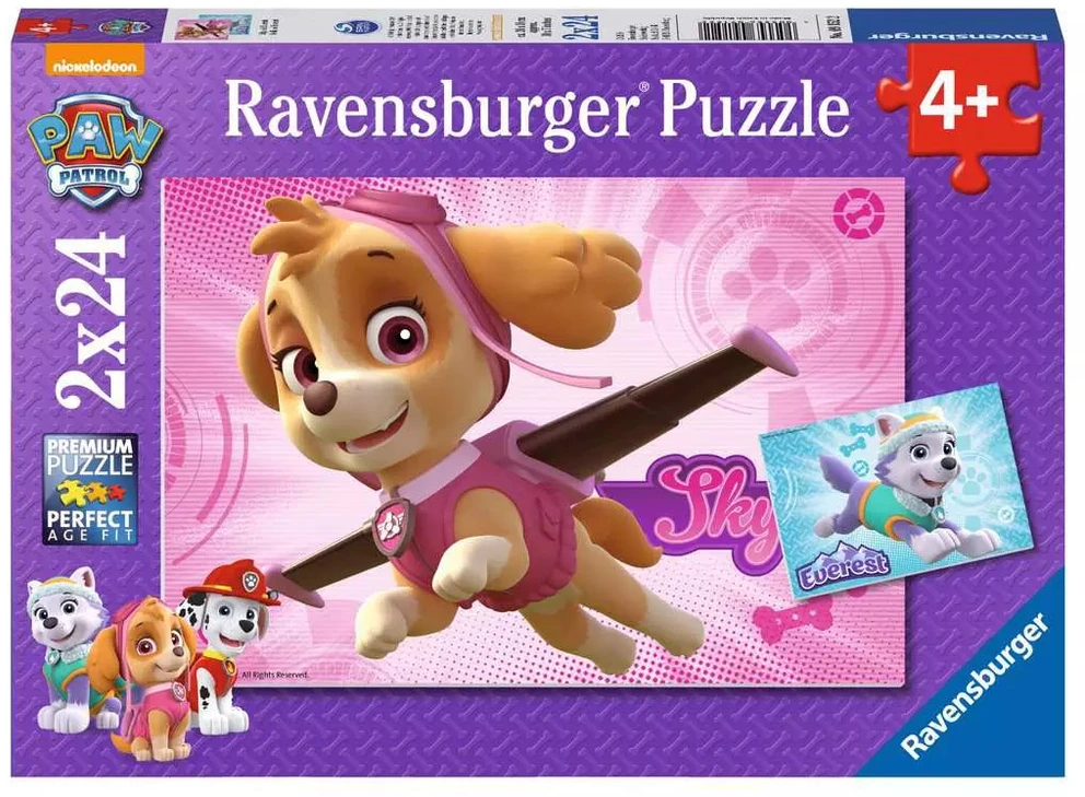 Ravensburger Dėlionė 2x24 vnt. - Šunyčiai patruliai (PAW Patrol)