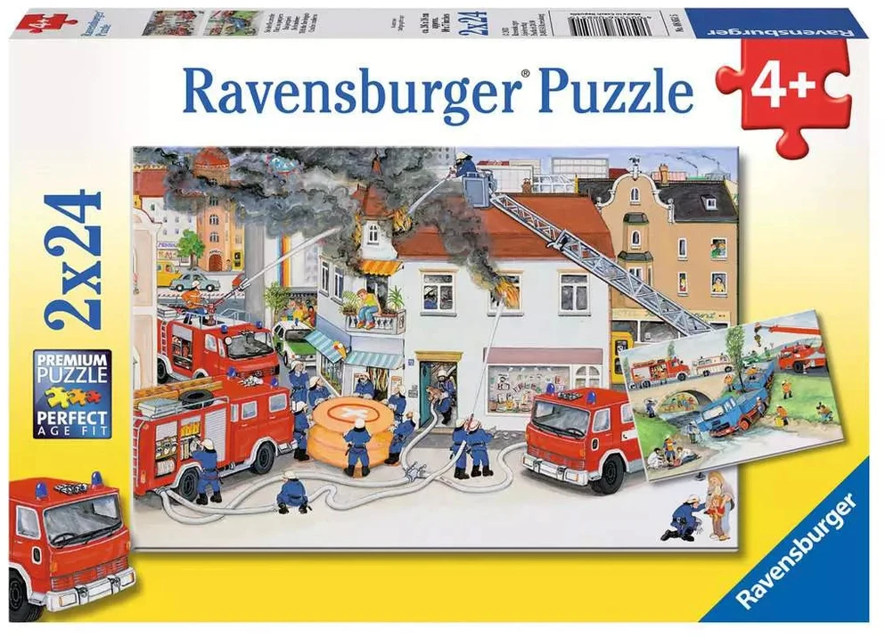 Ravensburger Dėlionė 2x24 vnt. - Ugniagesių brigada