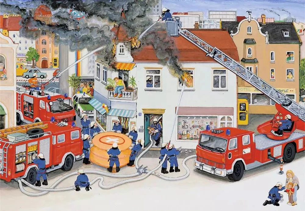 Ravensburger Dėlionė 2x24 vnt. - Ugniagesių brigada