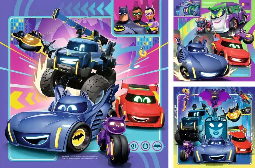 Ravensburger Dėlionė 3x49 vnt. - Batwheels