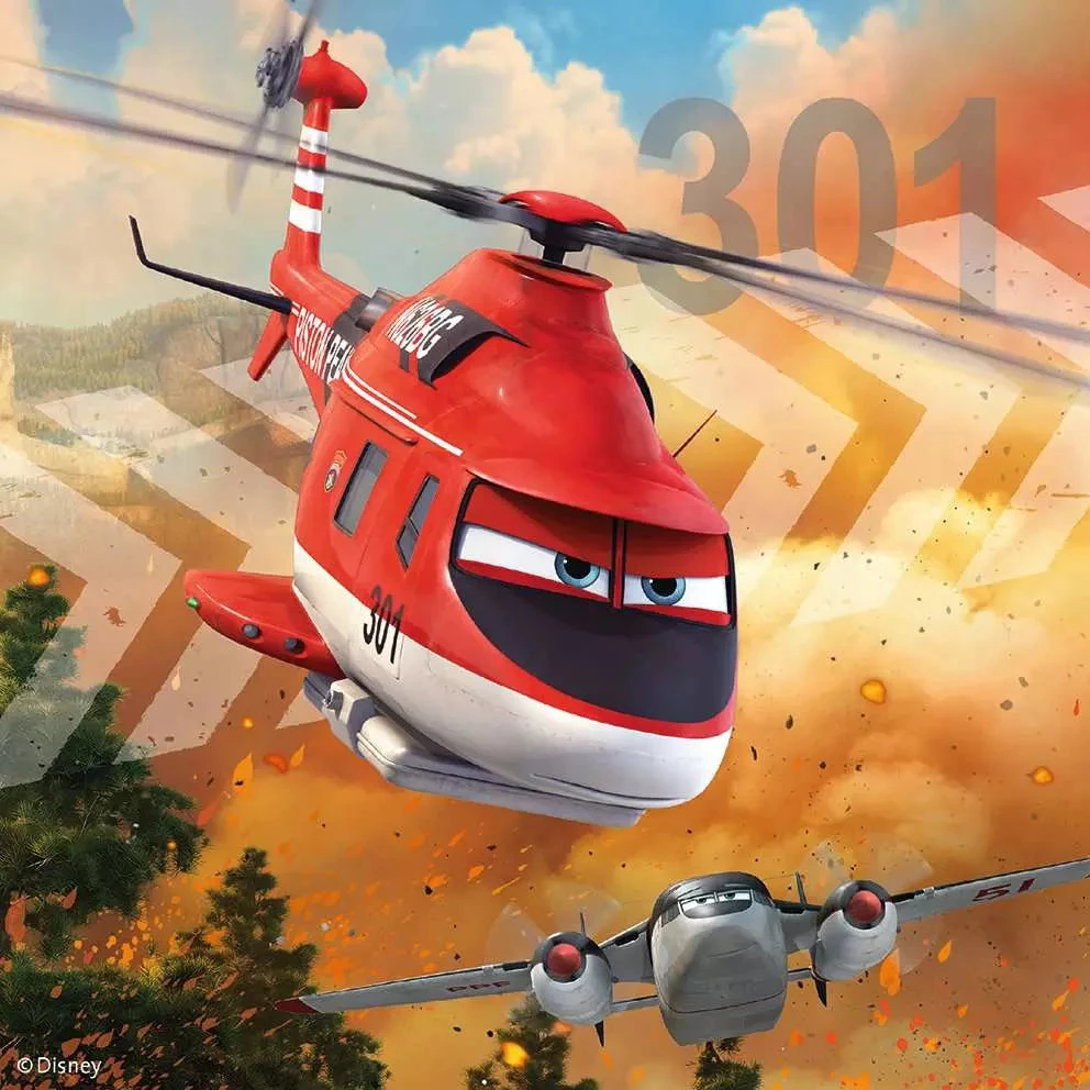 Ravensburger 3 dėlionės „Disney Lėktuvai: ugniagesiai ir gelbėtojai“, nuo 4 m.