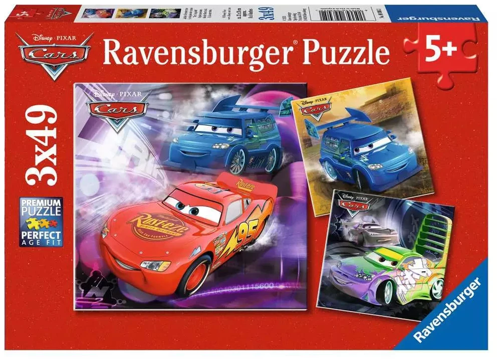 Ravensburger Dėlionė 3x49 vnt. - Ratai