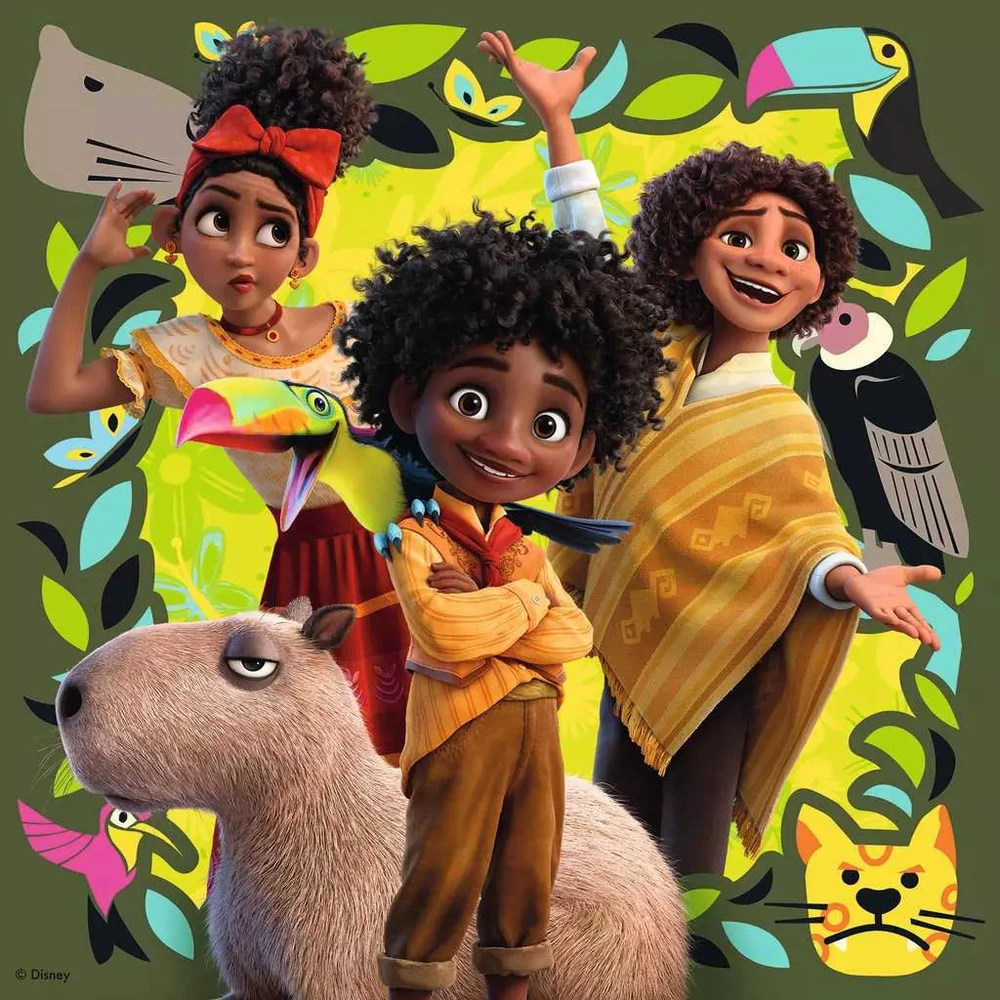 Ravensburger 3 dėlionės „Disney Užkerėti“, 3×49 det., nuo 5 m.