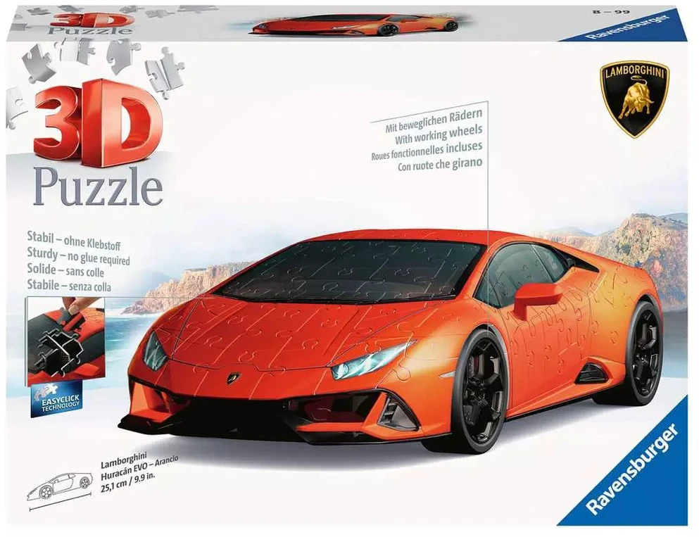 Ravensburger 3D Dėlionė 156 vnt. - Lamborghini automobilis