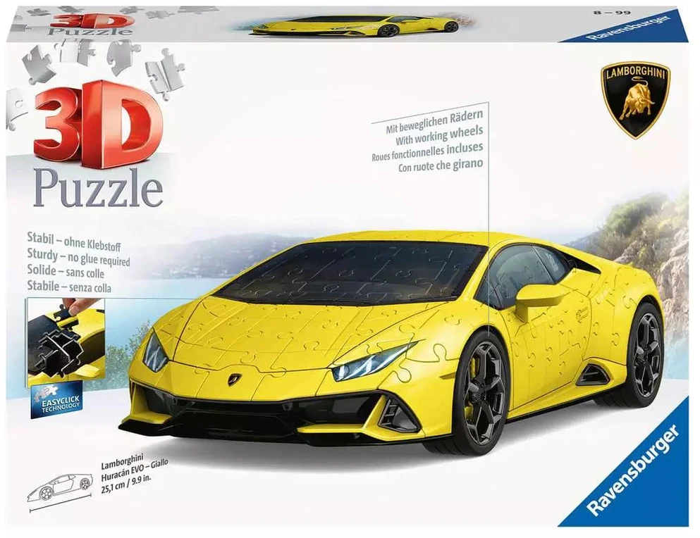 Ravensburger 3D Dėlionė 156 vnt. - Geltonas Lamborghini