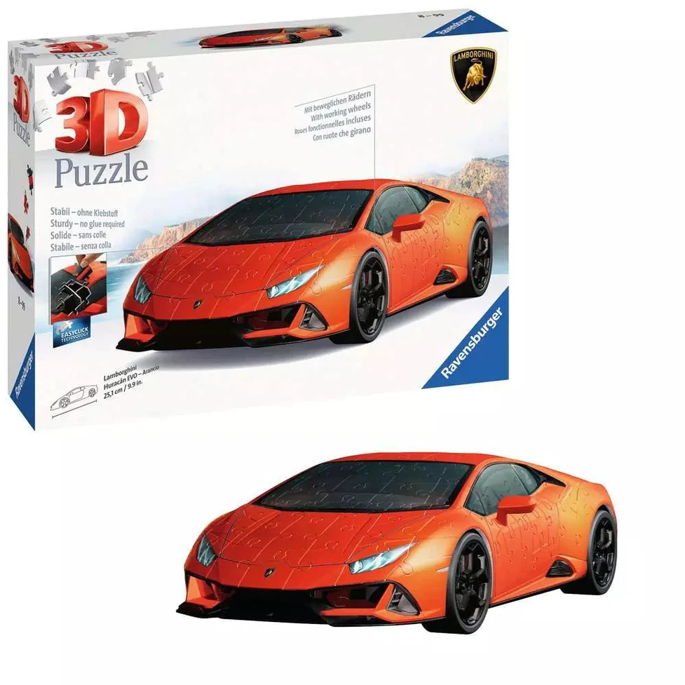 Ravensburger 3D Dėlionė 156 vnt. - Lamborghini automobilis