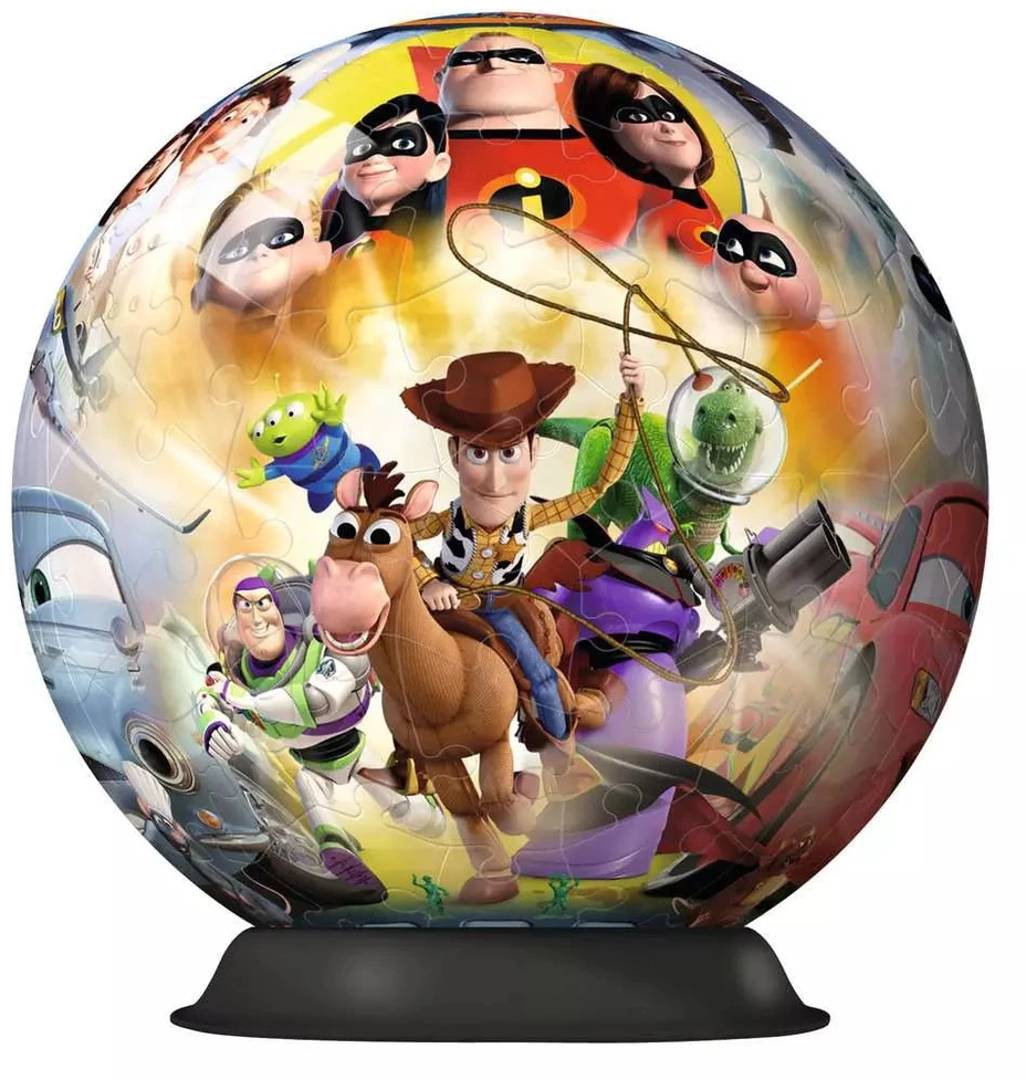 Ravensburger 3D dėlionė-rutulys „Disney Pixar herojai“, 108 det., nuo 7 m.
