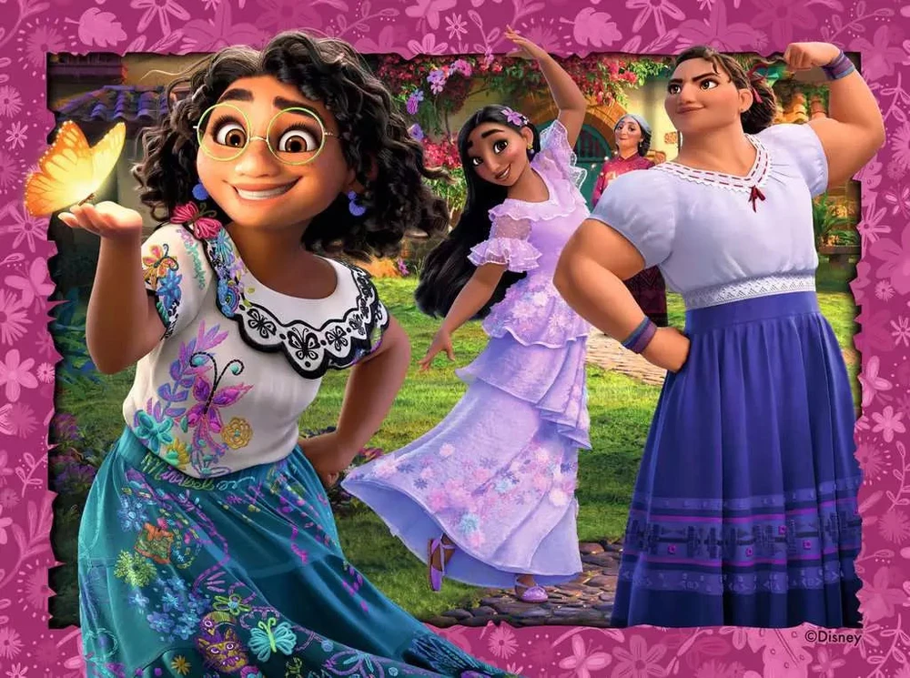 Ravensburger 4 dėlionės „Disney Užkerėti“, 12–24 det., nuo 3 m.