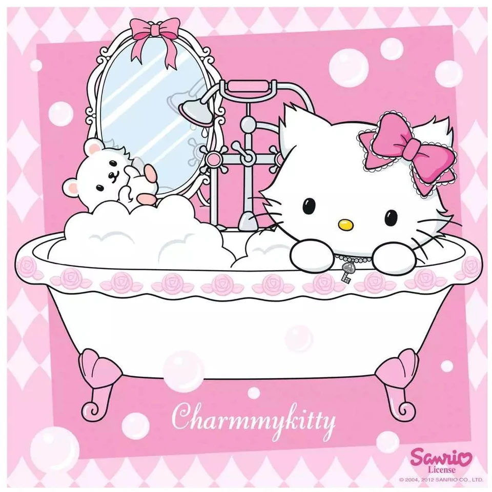 Ravensburger 4 dėlionės lagaminėlyje „Charmmy Kitty“, 25–36 det., nuo 4 m.