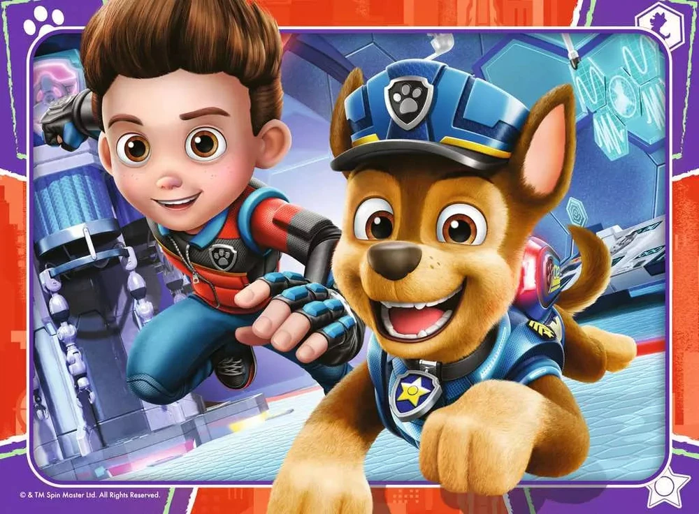 Ravensburger "4 viename" Dėlionė 12, 16, 20, 24 vnt. - Šunyčiai patruliai (PAW Patrol)